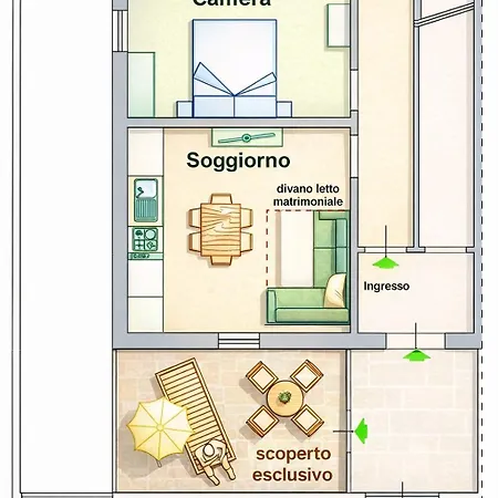 Senigallia, Comodo Bilocale Fronte Mare Con Wifi - Se096 Senigallia